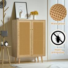 45cm Correa tejida de ratán natural, Proyecto de tejido de ratán, Tejido de ratán de plástico - Café integral - Ver 2