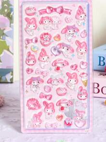 1片3D水晶亚克力浮雕贴纸，DIY装饰贴纸，适用于手机和平板电脑