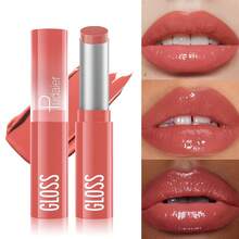 Pudaier Moisturizing Waterproof Lipstick With Mirror - Glossy Creamy Finish, Suitable For All Skin Types - Multi-Pack, Adult Berry Tones, Creamy Texture, Creates Plump Glossy Lips - #06 - View 9