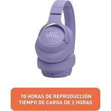 JBL Tune 770NC Wireless Over-Ear Headphones, Adaptive Noise Cancelling, Bluetooth 5.3, 70H Long Battery, Speed Charge, Foldable Lightweight Design - Purple - 紫色 - 查看 3