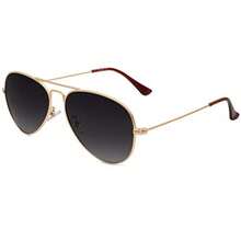 SojoS Gafas De Sol Para Hombres Y Mujeres Aviador Clásico Marco Metal Lentes Espejo Polarizadas SJ1054 - DoradoGradienteGris - Ver 4