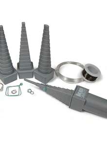 EstiloBeadsmith Herramienta de bucle de mandril de alambre de ángulo recto múltiple con 4 formas y 48 tamaños, versión mejorada - básico - Ver 7