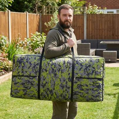 4ft X 2ft Cornhole Game Board Storage Bag, Standard Size, 600D Nylon Water-Resistant Fabric, Soft PVC Lining With Pockets