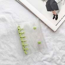 A7 Clear Photo Album,Scrapbooking Organizer,Binder Notebook, Monthly/Dot/Gird/Line Binder Diary,A7 Ring Journal Hand Book - Multicolor - View 7