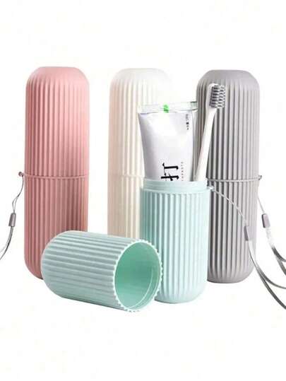 Estojo Porta Escovas De Dente E Creme Dental Portátil Viagem Bolsa Escola