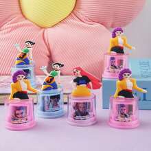 1pc K-POP Cartoon Devil Witch Dual-Hole Pencil Sharpener, High-Quality Soft Rubber Pencil Sharpener, Student Stationery - Multicolor - View 4