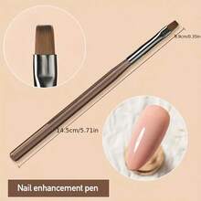 9支/套日式棕色系列美甲笔，包括勾线笔、双头笔、延长笔、凝胶彩绘笔、渐变笔，适合美甲沙龙或家庭使用。 - 咖啡棕 - 查看 2