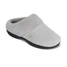 Isotoner Women's Classic Hoodback With Memory Foam Slipper,8.5-9,LightGrey - LightGrey - View 6