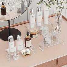 1pc U-Shaped Multilayer Riser Shelf, Desk Organizer, Cake/Figurine Display Stand - Multicolor - View 3