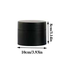 8/50pcs 5g High Quality Double Layer Thick Black Opaque Refillable Jars, Small Capacity Cream, Ointment, Nail Polish, Eye Cream Empty Bottles, Travel Opaque Refill Containers - Black - View 3