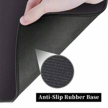 Black Art Flowers Mouse Pad,Large Vintage Floral Mousepad Desk Pad With Stitched Edges,Non-Slip Waterproof Rubber Base Mouse Mat For Office Computer Keyboard Laptop Home 14x24 Inch Multiple Designs Available - 黑色美學之花 - 查看 6