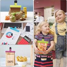 12 Piezas Clips para Bolsas de Alimentos Clips Grandes para Bolsas de Patatas Fritas Mejorados para Abiertas y Anchas para Almacenamiento de Alimentos con Agarre Hermético Cocina 12 - 12 - Ver 4