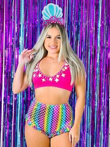 Carnival Costume - Boho Mermaid With Bare Back / Backless - Nhiều màu - Xem 2