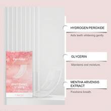 1 caja 7 tiras blanqueadoras de dientes, limpieza profunda, eliminación de manchas, aclaramiento, cuidado blanqueador de dientes en casa, fórmula suave para la higiene bucal diaria, efectivo para el café, el té y otras manchas rebeldes - Blanco - Ver 4