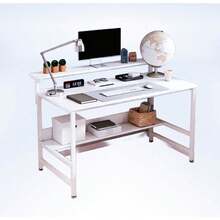 Roller Computer Table - White - View 1
