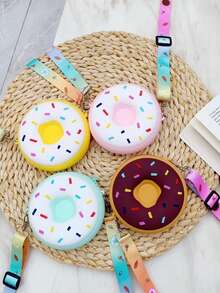 Cute Donut Shaped Wallet, Ideal As Birthday Gift, Christmas Gift, And Party Favor - Multicolor - View 4
