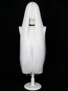 Tóc giả dài thẳng 40 inch kiểu lưới hoa hồng, tóc giả cosplay cho nam và nữ, mái dài rẽ ngôi giữa, thích hợp cho hóa trang, sợi tổng hợp chịu nhiệt. - Nhiều màu - Xem 11