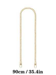 Premium Gold Tone Metal Bag Chain Replacement Strap(15.7-Inch, 23.6-Inch, 35.4-Inch, 47.2-Inch)Adjustable & Multiple Length Options Purse Chain, Lobster Clasp Design For Easy Installation, Compatible With Crossbody Bags, Clutches, Shoulder Bags & Most Handbags, Stylish Handbag Chain Accessory For Bag Upgrade