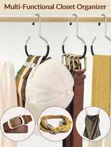 1pc Stainless Steel Hat Rack With Hook - Multifunctional Baseball Cap Holder, Can Hang Ties, Scarves, Accessories, Belts, Heavy-Duty Hat Rack, Ideal Gift For Gender Reveal Party, Birthday, Wedding, Gathering, Colleagues, Friends And Family, Also Perfect For Back To School Season