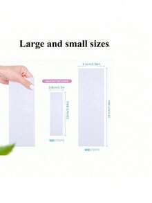 100片/50片装白色无纺布脱毛纸，一次性快速脱毛蜡纸，护肤速剥脱毛蜡纸 - 白色 - 查看 3