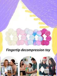 5-Piece Set Of Anxiety And Stress Relief Rings - Adult Pointed Bead Sensory Ring, Elastic Skin "Bite Toy, Targeted At Depigmentation And Skin Pulling Addiction, Office Focused Soothing Ring Massager, Suitable Gift For Good Friends And Colleagues - View 6