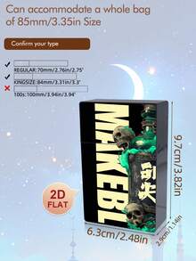 1 Stück personalisierte Zigarettenetui, geeignet als Zigarettenbox Geschenk für Raucher, individualisierte Zigarettenbox (Zigaretten nicht enthalten, nur Box) als Geschenk für ihn, Weihnachtsgeschenk - Zigarettenetui - Übersicht 3