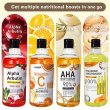 500毫升玻尿酸、烟酰胺、维生素C、AHA面部精华液，祛斑亮肤保湿身体精华液，节日礼品（正品DR.MEINAIER）