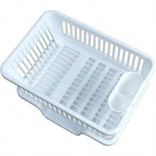 Escurreplatos de plástico con escurridor y Vaso para Utensilios & cocina | cocina accesorios | escurridor de trastes - jj123 - Ver 7