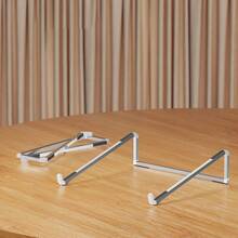 铝合金笔记本电脑支架，桌面收纳架，可折叠散热支架 - 銀色 - 查看 8