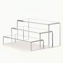 1pc U-Shaped Multilayer Riser Shelf, Desk Organizer, Cake/Figurine Display Stand - Multicolor - View 5