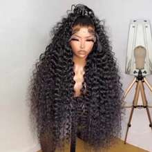 Bob Curly Headband Wig Short Deep Curly Glueless Wigs Put On And Go Wig Synthetic Hair 200% Density Jerry Curly Wig With Headband Deep Wave Wigs Scarf Wig For Women Full Machine Made Wig Natural Color - Natural Black - 查看 7