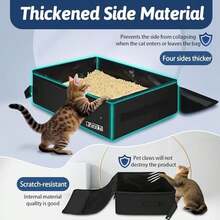 Cat Litter Box - Pequeño-negro - - View 4