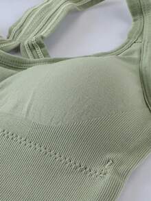 7 Pcs/Set Seamless Sports Bra, Sports Bra For Women Sports Bras Sport Bra Bras For Women Adjustable Back, Wire-Free Yoga Sports Bra, Push-Up, Quick-Drying, Shockproof Fitness Vest Style Sports Bra For Women. - 彩色 - 查看 7