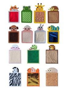 8-Texture Animal Themed Sensory Mat, Tactile Stimulation Toy For Autistic Teens, Early Movement & Sensory Awareness Training For Classrooms, Ideal Back-To-School Gift. Textured Animal Pattern Color Recognition Sensory Mat, Provides Multi-Animal Sensory Exploration Set To Enhance Play Experience. Suitable For Sensory Rooms And Classrooms. - Multicolor - View 5