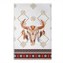 2PCS  Boho Western  Bull Skull Cactus Dish Towels  18x26 Es, Soft Polyester Kitchen Bathroom Hand Towels With Sun,, And Geometric Patterns, Machine Washable, Western Decor Towels  Bohemian Kitchen Decor  Polyester Dish Towels, Dish Towels For Kitchen 8J1A - 2pcs - View 7