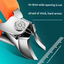 1-10pcs Ingrown Toenail Clippers, Stainless Steel Wide Mouth Sharp Blade Nail Clippers, Single Piece Anti-Splash Ingrown Nail Trimmer Tool - Multicolor - View 7