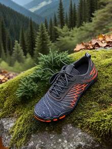 Barefoot Water Shoes For Women & Men - Quick-Dry, Non-Slip Trail Runners | Wide Toe Box | Feel The Ground | Hiking, Running, Swimming, - Xám và Cam - Xem 1