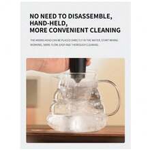 Espumador de leche eléctrico, espumador de leche de mano, batidor de huevos, batidor de crema, pequeña batidora para pasteles, espumador de leche y café - Multicolor - Ver 11