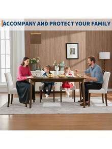 Set de silla de comedor tapiceada, 2 piezas asiento de comedor básico moderno, con piernas de madera resistentes, silla de comedor con cojín, sillas de cocina, para el comedor Restaurante Cocina - Beis - Ver 4