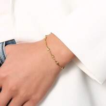 Women's Fashionable Star-Shaped Bracelet, Stainless Steel Fade-Resistant Bracelet, Suitable For Stacking At The Cuffs In Spring And Summer, As A Gift For Friends' Birthdays Or Valentine's Day. - Star - View 11