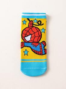 1/5 đôi tất ngắn mùa hè dành cho trẻ em/bé gái/bé trai với họa tiết Người Nhện Marvel, kiểu dáng thời trang, mềm mại và thoáng khí, phù hợp cho mặc hàng ngày, kỳ nghỉ, du lịch, đi học, màu sắc và kiểu dáng ngẫu nhiên. - Nhiều màu - Xem 6