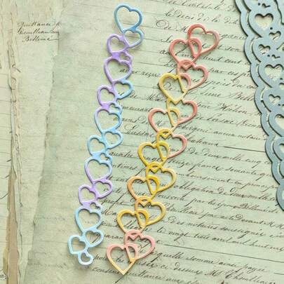 1pc Heart Border Cutting Die, Decorative Die Cut For Making Cards, Scrapbooking, Greeting Cards, Album Crafts, Embossing Tool, DIY Materials