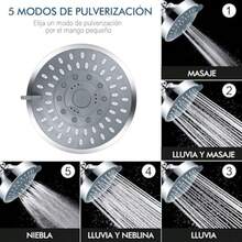 swfggDucha de Lluvia de Alta Presion JASUVII Cabeza Ducha de Lluvia de Alta Presion 5 Funciones Cabezal de Regadera para Baño Ángulo Ajustable para Ducha de Baño Ducha Fija Ahorro de Aguaeg - como en la foto - Ver 3