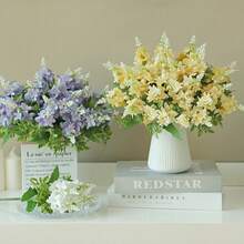 1/80 bông hoa lan Phalaenopsis nhân tạo, kích thước 12,59 inch, cây giả, trang trí mùa xuân, thích hợp cho đám cưới, tiệc cưới, tự trang trí nhà cửa, bàn tiệc, trang trí nhà, ngày Valentine, cổng cưới, phòng ngủ, nhà bếp, bàn ăn, vật trang trí trung tâm, văn phòng, quà tặng Valentine, trang trí lễ hội. - Màu vàng - Xem 9