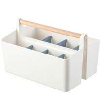 Large Plastic Portable Storage Box With Handle And Adjustable Dividers, Suitable For Storing Art Supplies, Crafts, Colored Pencils, Cosmetics, Etc. - Multicolor - View 7