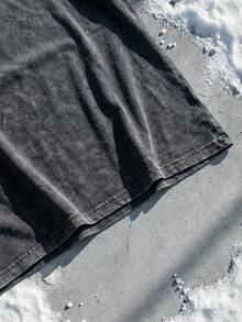 Thank The Phoenicians Spaceship Earth Graphic Tee Acid Washed Shirt Unisex Couple Matching Group Trip Gear Retro Sci-Fi 80s Synthwave Aesthetic Epcot World Shirt Vintage Style Cotton Graphic Tees Men Oversized T Shirt Summer Clothes Men Winter Clothes - 黑色 - 查看 5