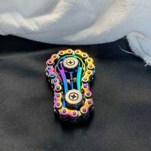 Chain-Style Bicycle Design , 2-Gear, Stainless Steel Metal Material, Durable, Smooth Bearing, Premium Colorful Toy - Multicolor - View 2