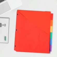 Páginas divisoras transparentes de hojas sueltas, páginas divisoras de planificador, páginas divisoras de carpeta de hojas sueltas, páginas organizadoras, páginas divisoras de cuaderno - Multicolor - Ver 10
