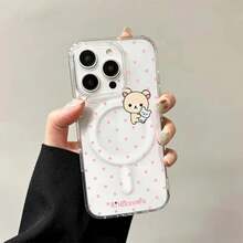 Cute R-Rilakkuma Pink Polka Dots For Magsafe Magnetic Phone Case For 17 Air 16e 16 Pro Max 15 14 Plus 13 12 11 Back Cover. Christmas Accessories. 2026HOT Rilakkuma Cute Phone Cases Silicone Phone Case Bear Phone Case 17 Pro Max Case 17 Pro Case Phone Cases 14 16 Case Pink Phone Case Phone Cases Gifts Gifts For Men An Excellent Gift For Friends Y2k Phone Case New Year Mobile Phone Case - 1 - 查看 10