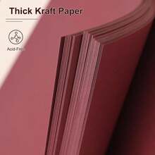 Scrapbook Album 12x12 Inches 100 Pages Hardcover Kraft Paper Photo Album Scrap Book Memory Book Blank DIY Scrapbook Albums For Boyfriend Wedding Baby Travel Anniversary Family, Red - ColorI - View 4